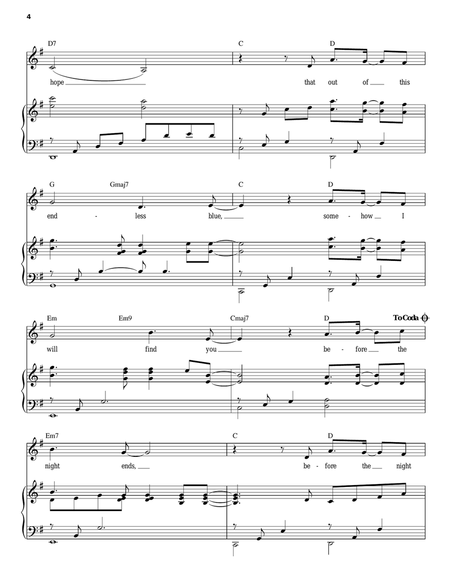 Before The Night Ends Piano, Vocal, Guitar scores gallery preview page 4