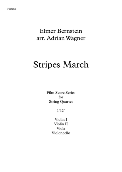 Theme From "stripes" by Elmer Bernstein Cello - Digital Sheet Music