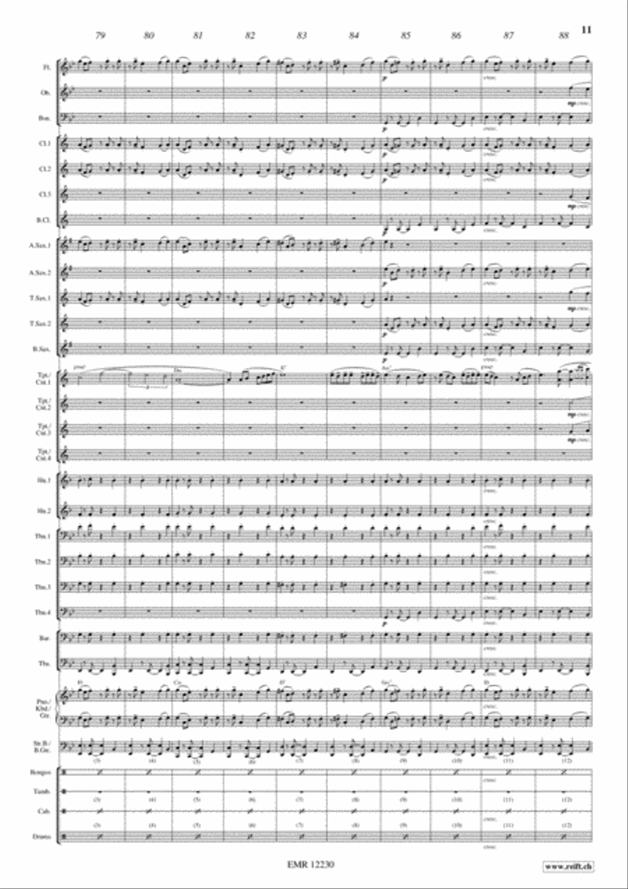 La Fiesta Se Calienta La Fiesta Se Calienta Concert Band scores gallery preview page 12