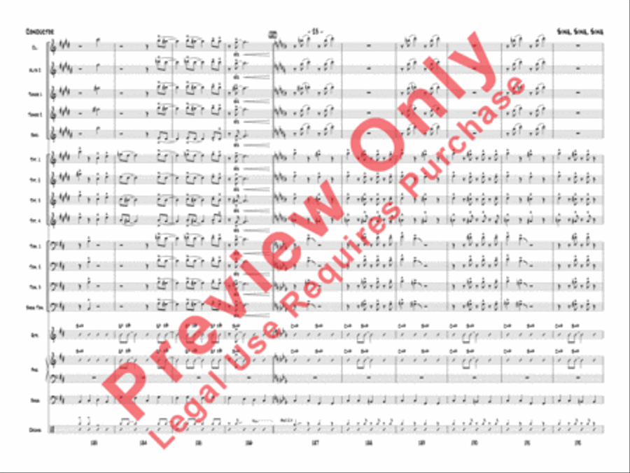 Sing, Sing, Sing Jazz Ensemble scores gallery preview page 26