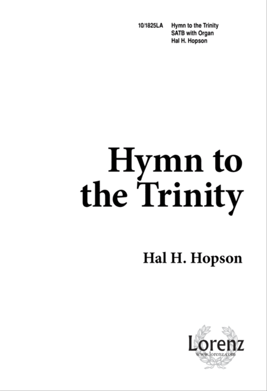 Hymn to the Trinity 4-Part scores gallery preview page 1