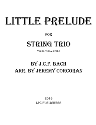 Book cover for Little Prelude for String Trio