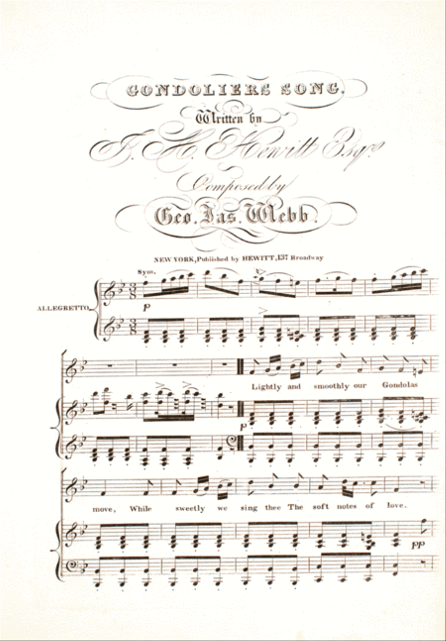 Gondolier's Song Voice scores gallery preview page 1