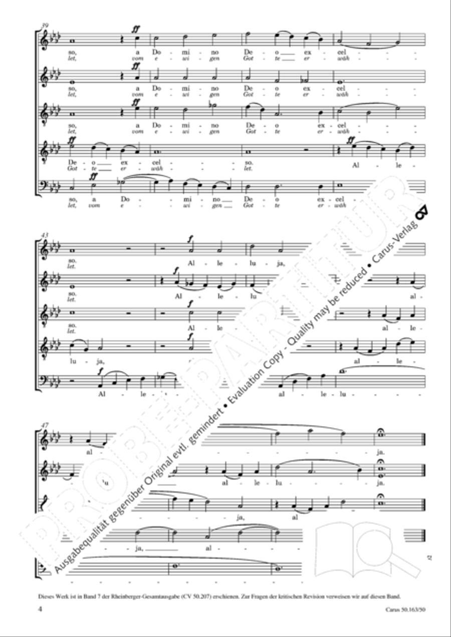 Benedicta es tu SATTB scores gallery preview page 5