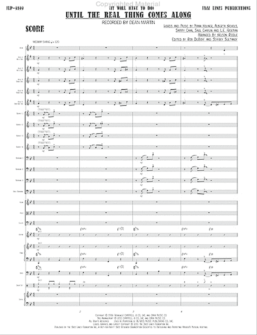 Until The Real Thing Comes Along Orchestra scores gallery preview page 4
