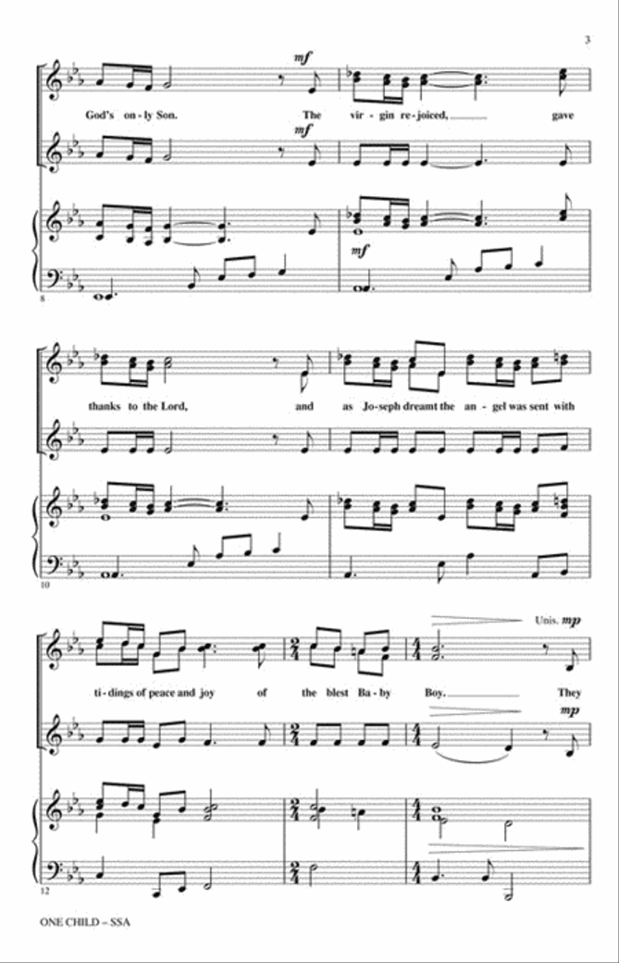 One Child SSA scores gallery preview page 3