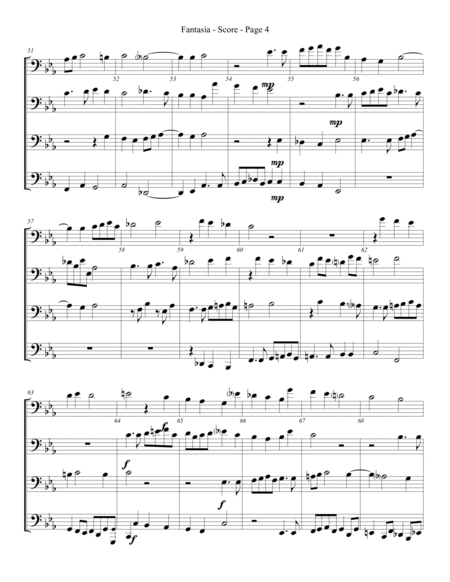 Fantasia for Trombone or Low Brass Quartet image number null