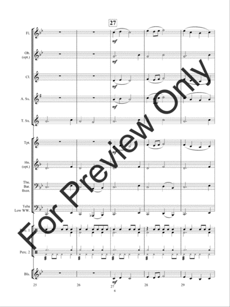 Chase Through The Midnight Forest Concert Band scores gallery preview page 9