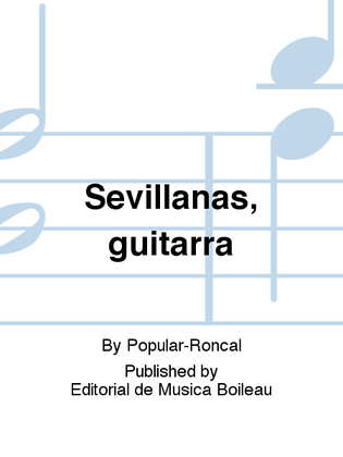 Book cover for Sevillanas, guitarra