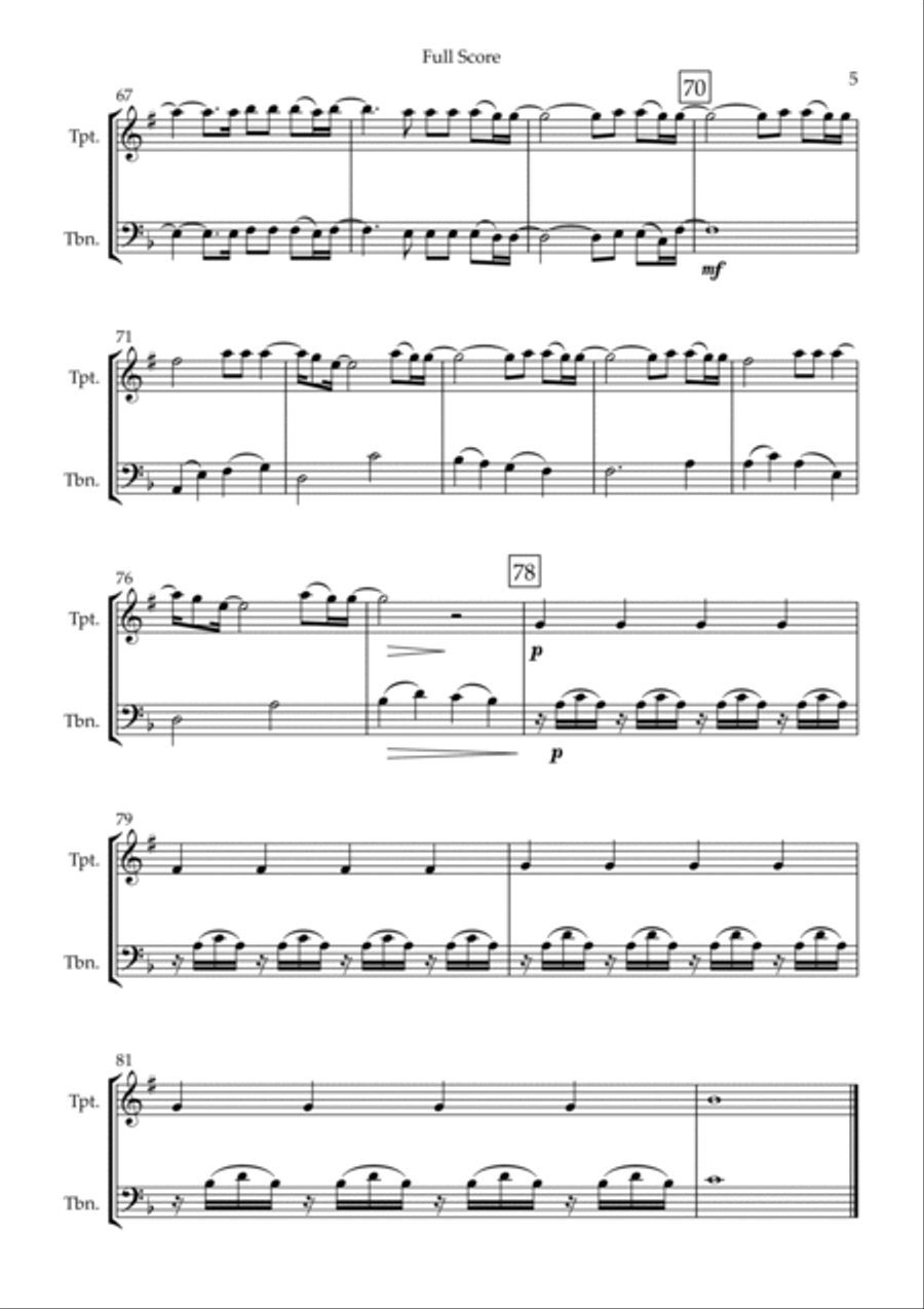 You Say Brass Duet scores gallery preview page 5