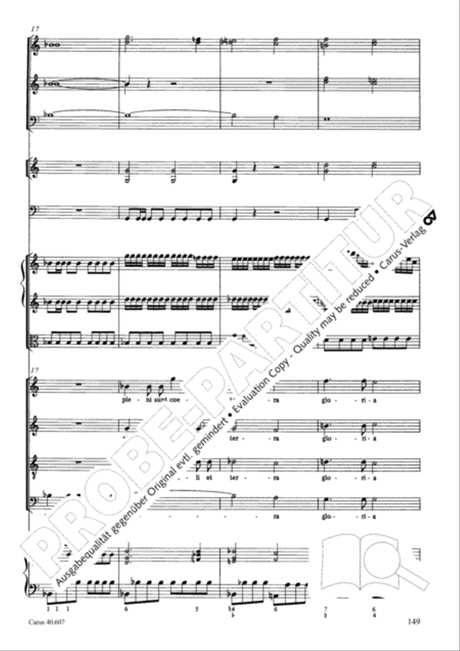 Mass in time of war (Missa in tempore belli) 4-Part scores gallery preview page 158