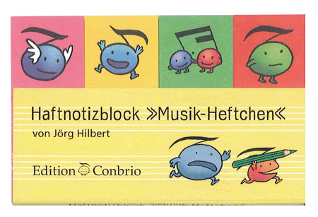 Haftnotizblock Musik-Heftchen