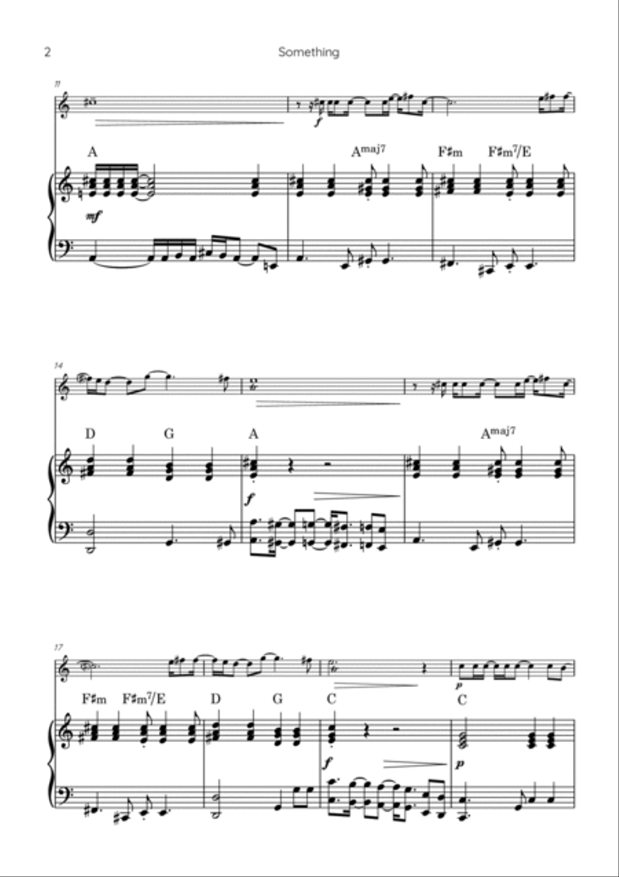 Something Piano scores gallery preview page 2