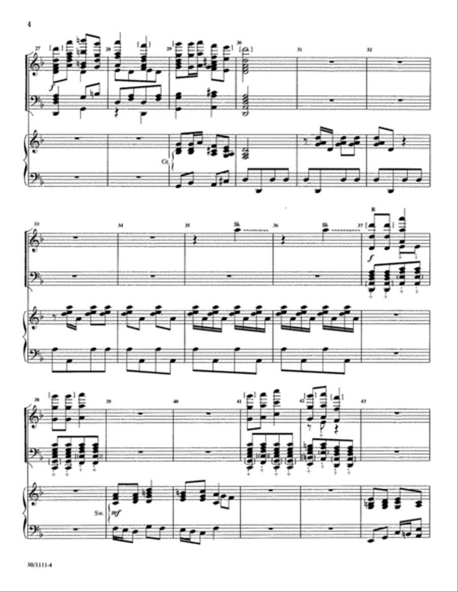 A Nativity Antiphonal - Organ Score Organ scores gallery preview page 4