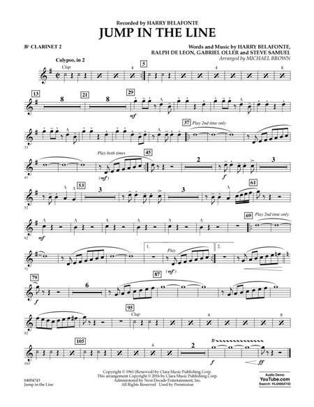 Jump in the Line - Bb Clarinet 2