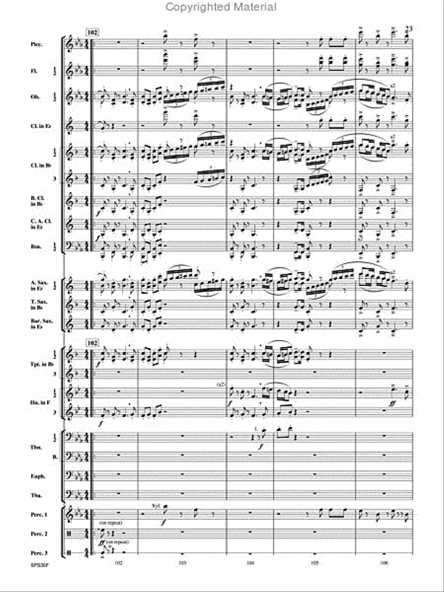 Procession of the Academics Concert Band scores gallery preview page 24