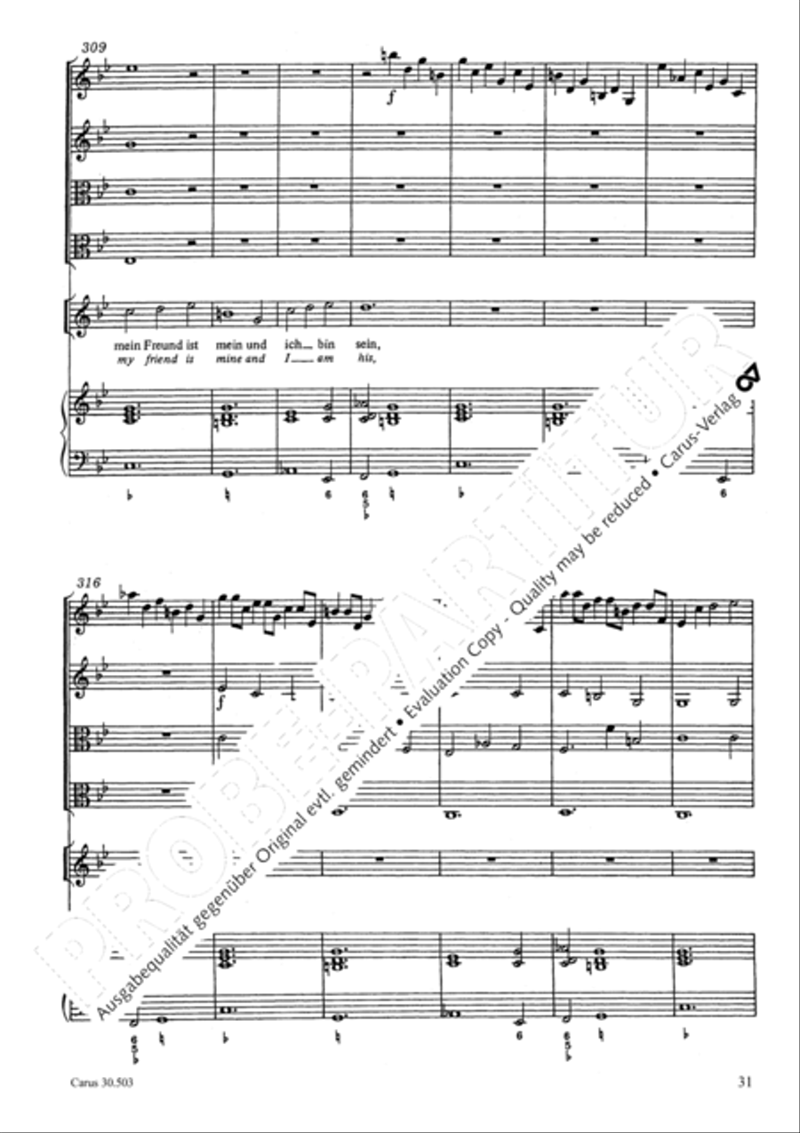 My beloved, you are fair (Meine Freundin, du bist schon) 4-Part scores gallery preview page 34