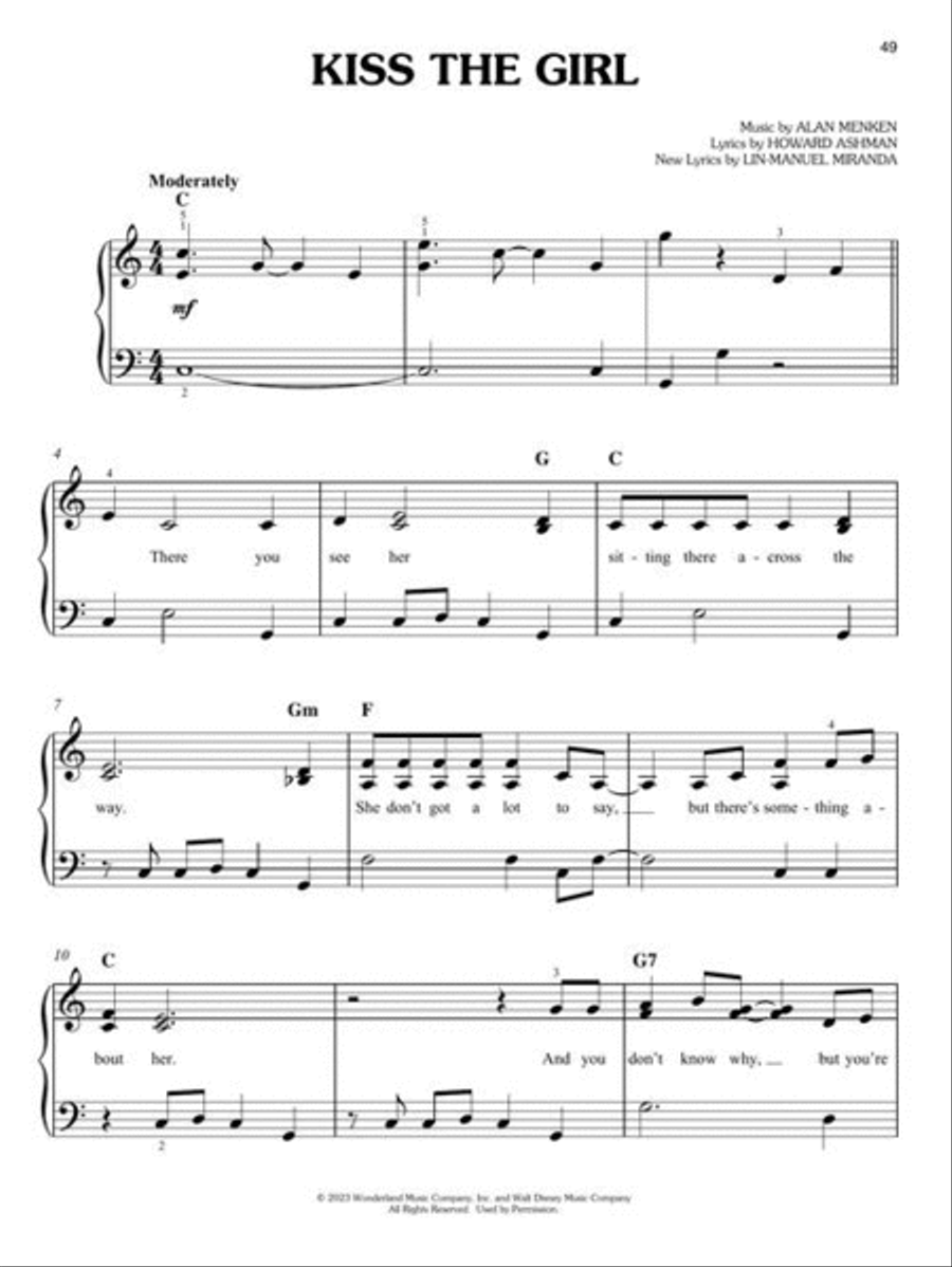 The Little Mermaid Easy Piano scores gallery preview page 7