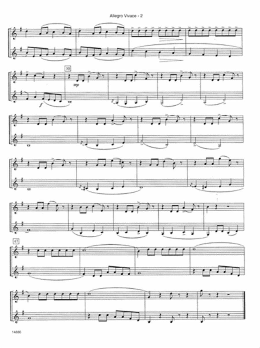 Fun For Two With Schubert Clarinet Duet scores gallery preview page 3