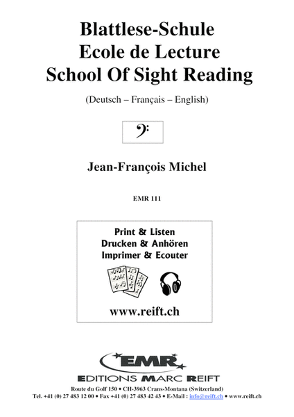 Blattlese-Schule / Ecole de Lecture / School of Sight Reading