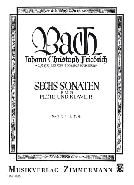 Sechs Sonaten BR B17/ Wf VIII:3/3