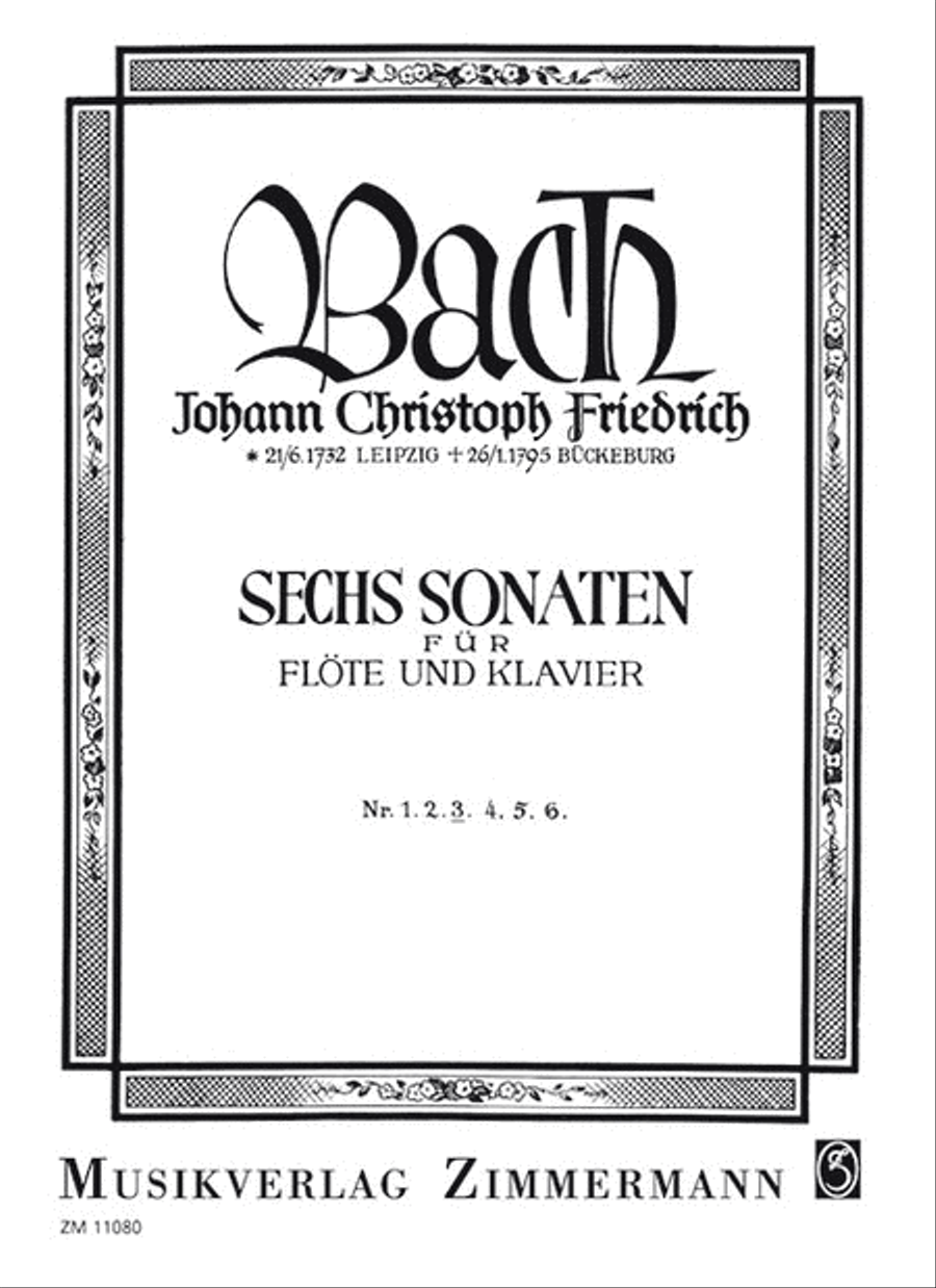 Sechs Sonaten BR B17/ Wf VIII:3/3 Chamber Music scores gallery preview page 1