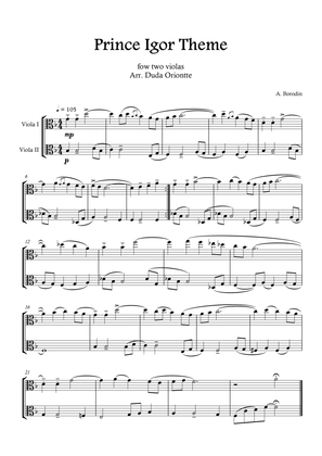 Book cover for Prince Igor Theme (Viola duet) Borodin