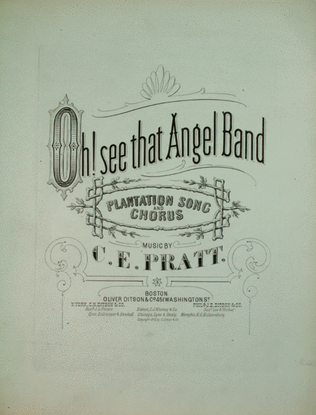 Book cover for Oh! See That Angel Band. Plantation Song and Chorus