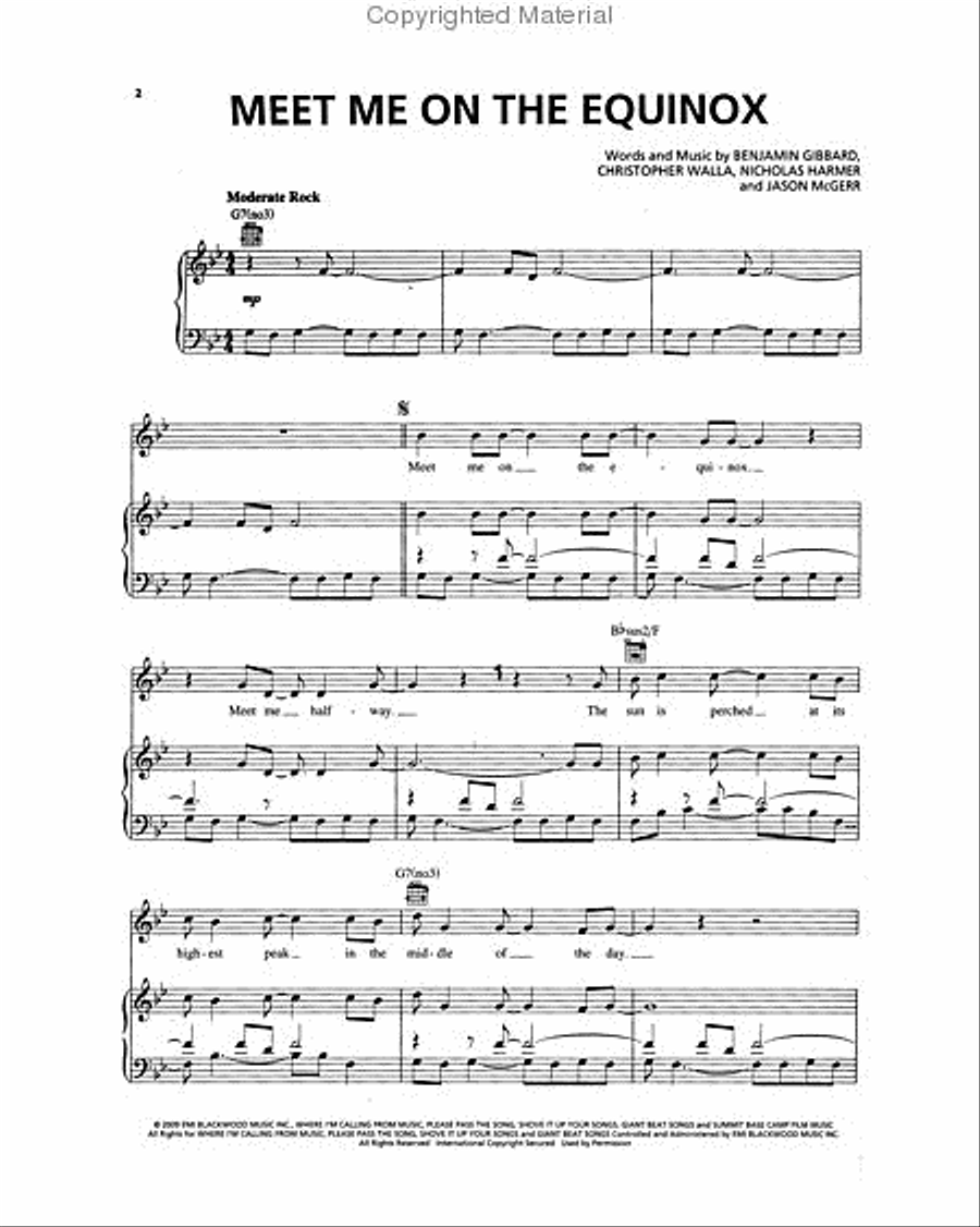 The Twilight Saga - New Moon Piano, Vocal, Guitar scores gallery preview page 2