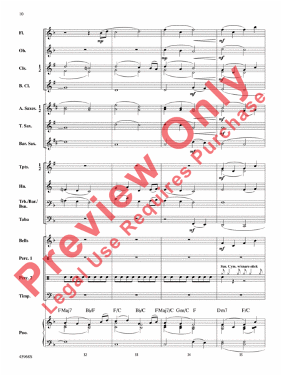 A Song of Hanukkah Concert Band scores gallery preview page 11