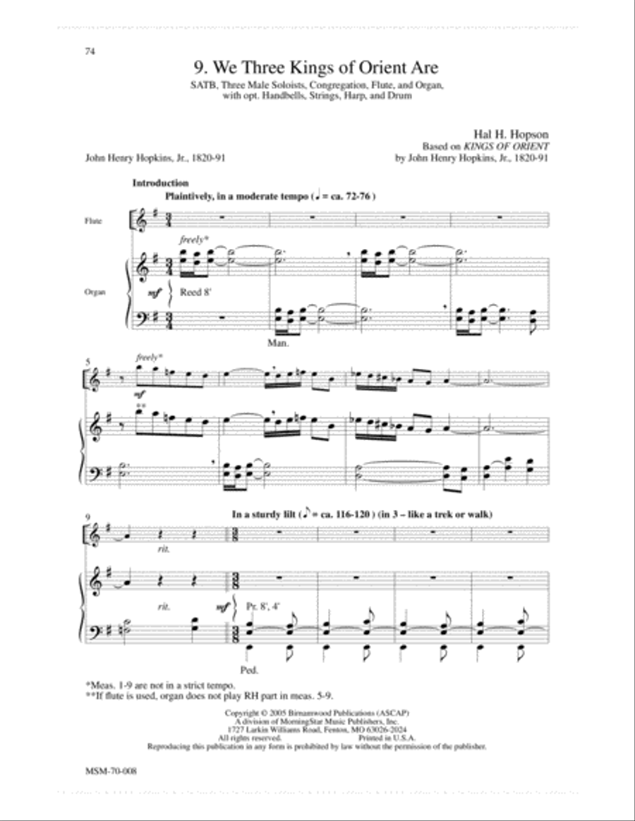 Come Ye Faithful: A Service of Carols 4-Part scores gallery preview page 9