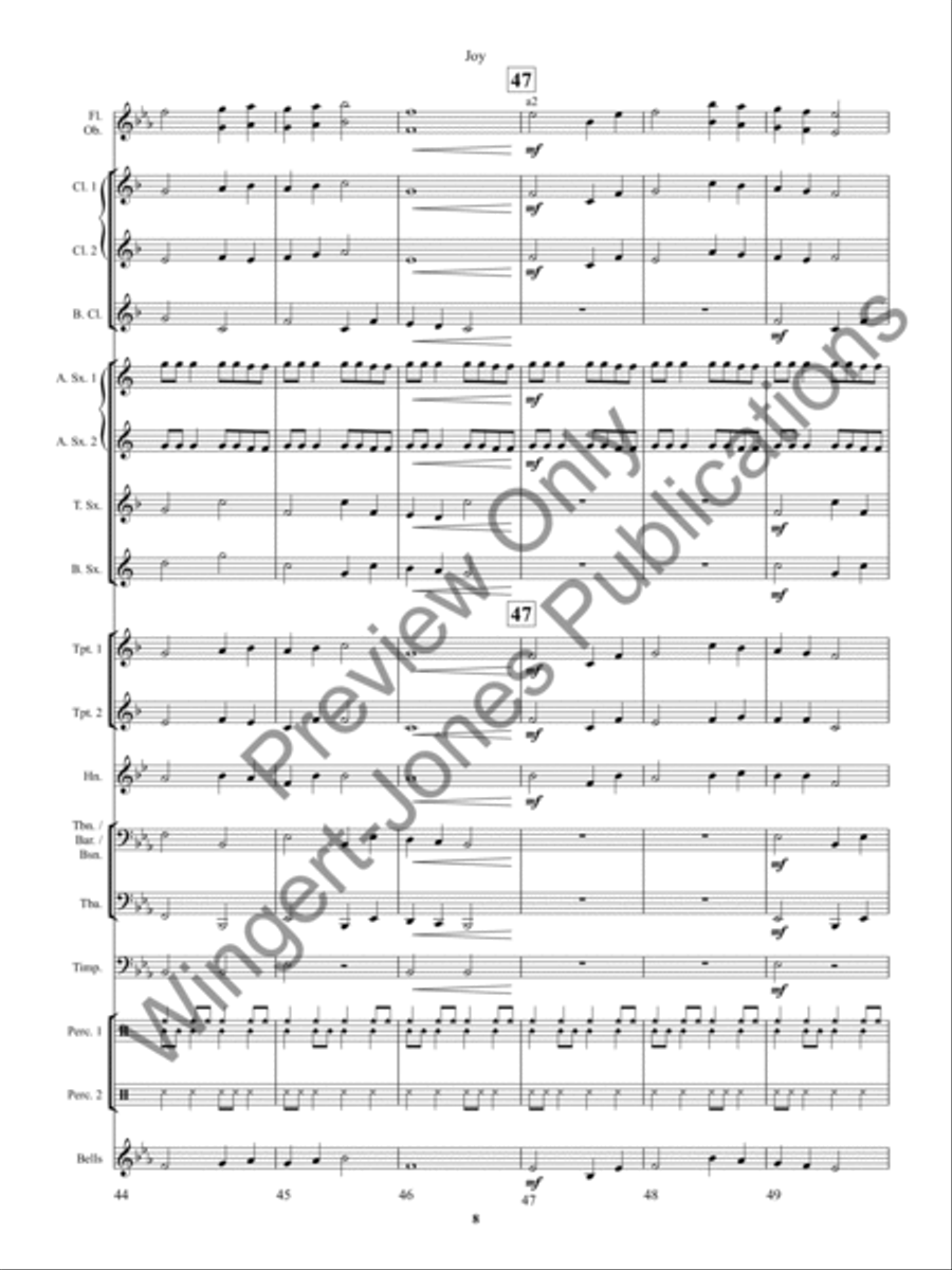 Joy Concert Band scores gallery preview page 12