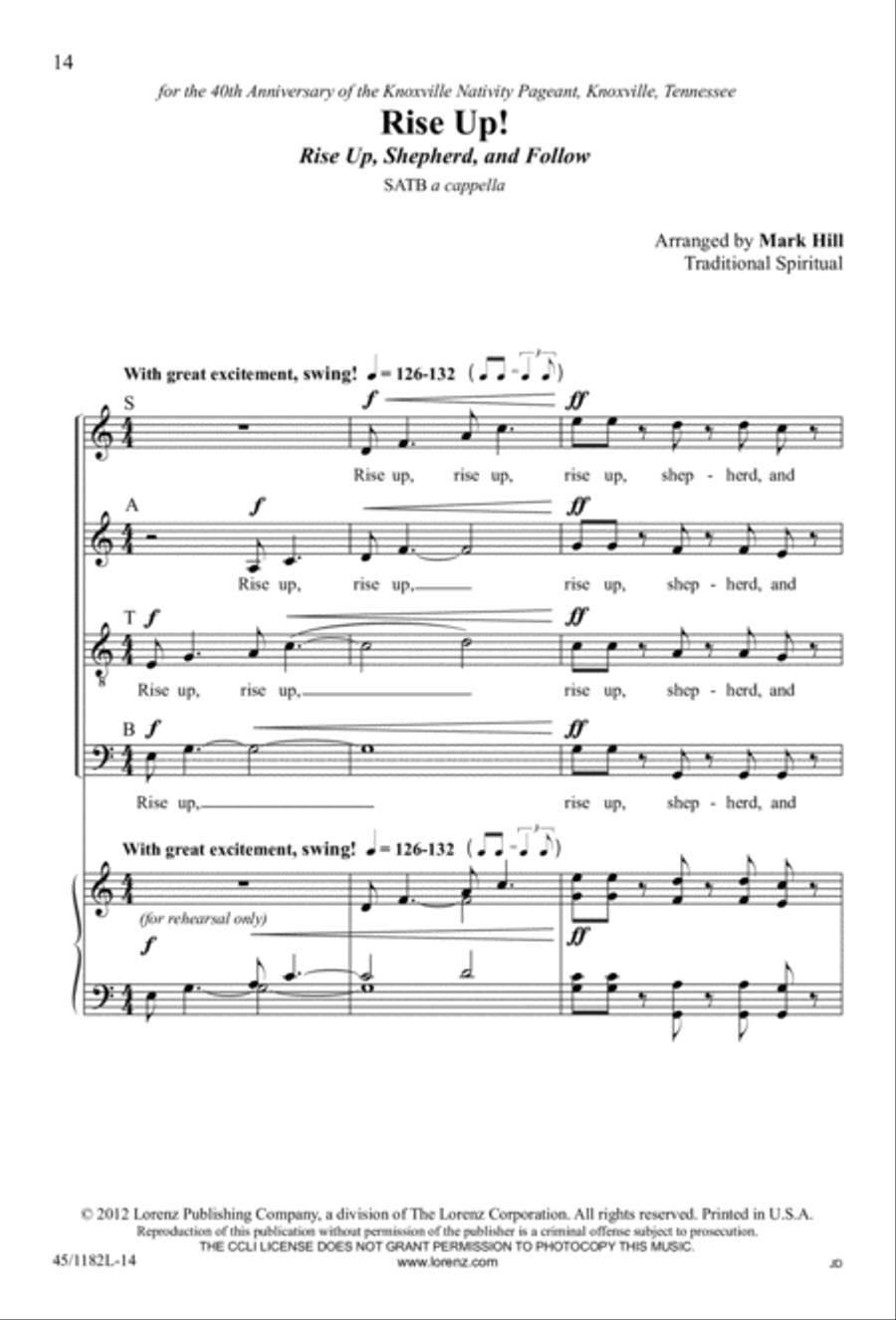 All Around A Cappella 4-Part scores gallery preview page 12