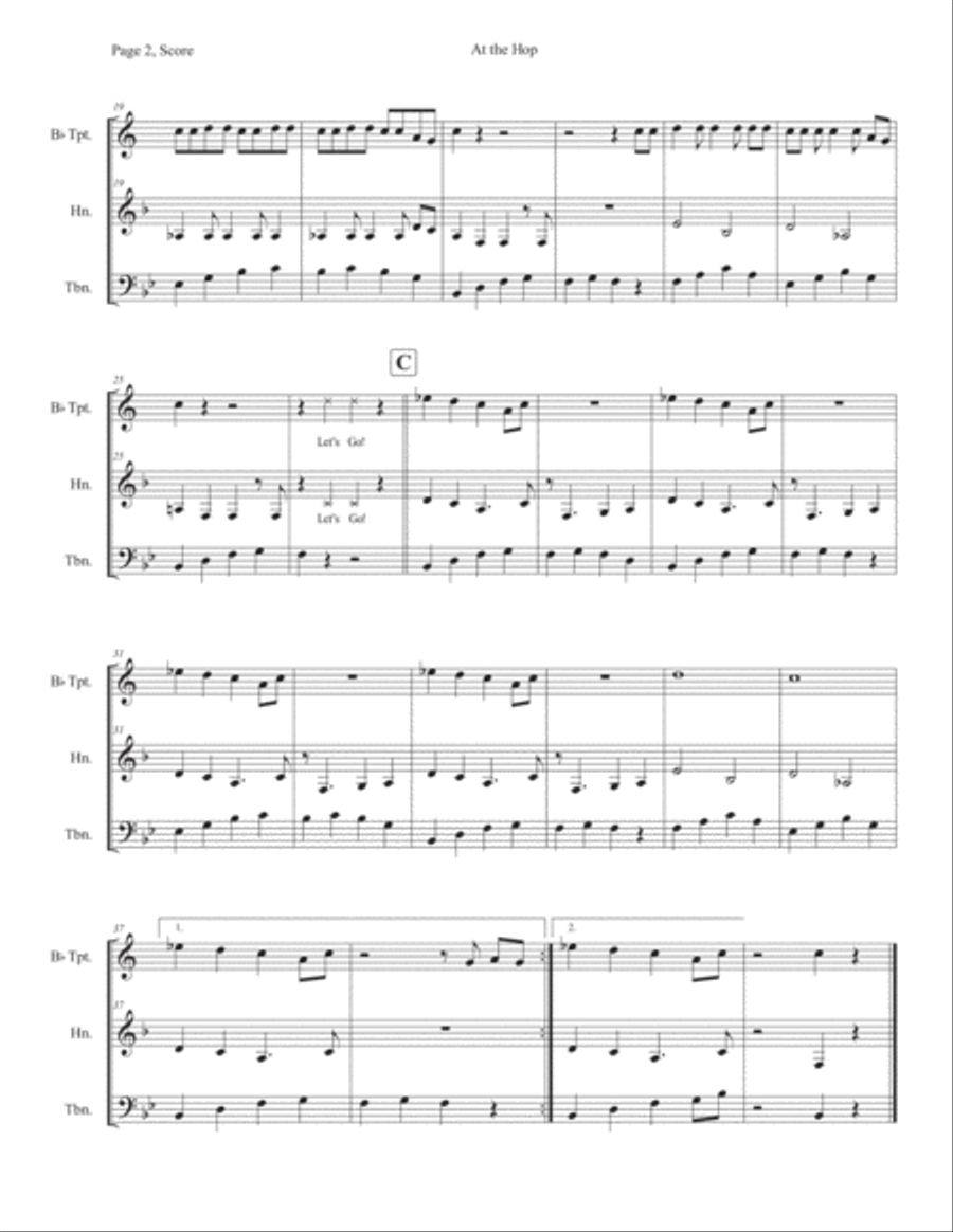 At The Hop Horn scores gallery preview page 2