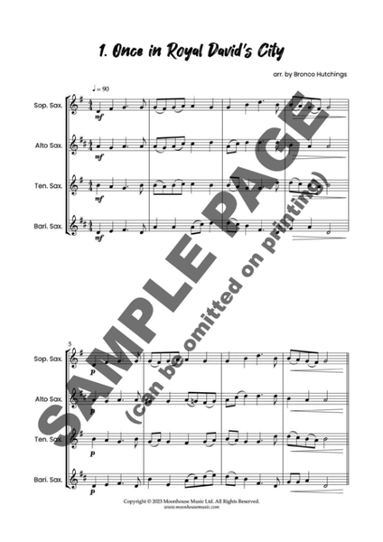 Easy Peasy Quartets for Christmas - 12 easy SATB Saxophone Quartets by Bronco Hutchings image number null