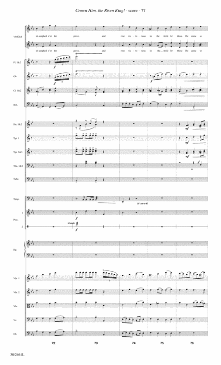 Journey to the Cross - Orchestral Score and Parts Choir scores gallery preview page 79