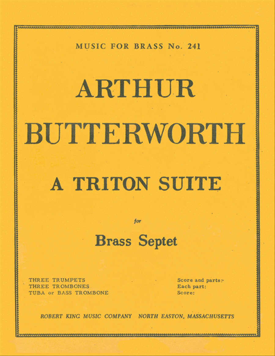 Triton Suite (brass Septet) Brass Ensemble scores gallery preview page 1