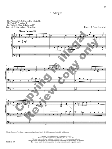 Six Voluntaries for Organ, Set 1 image number null