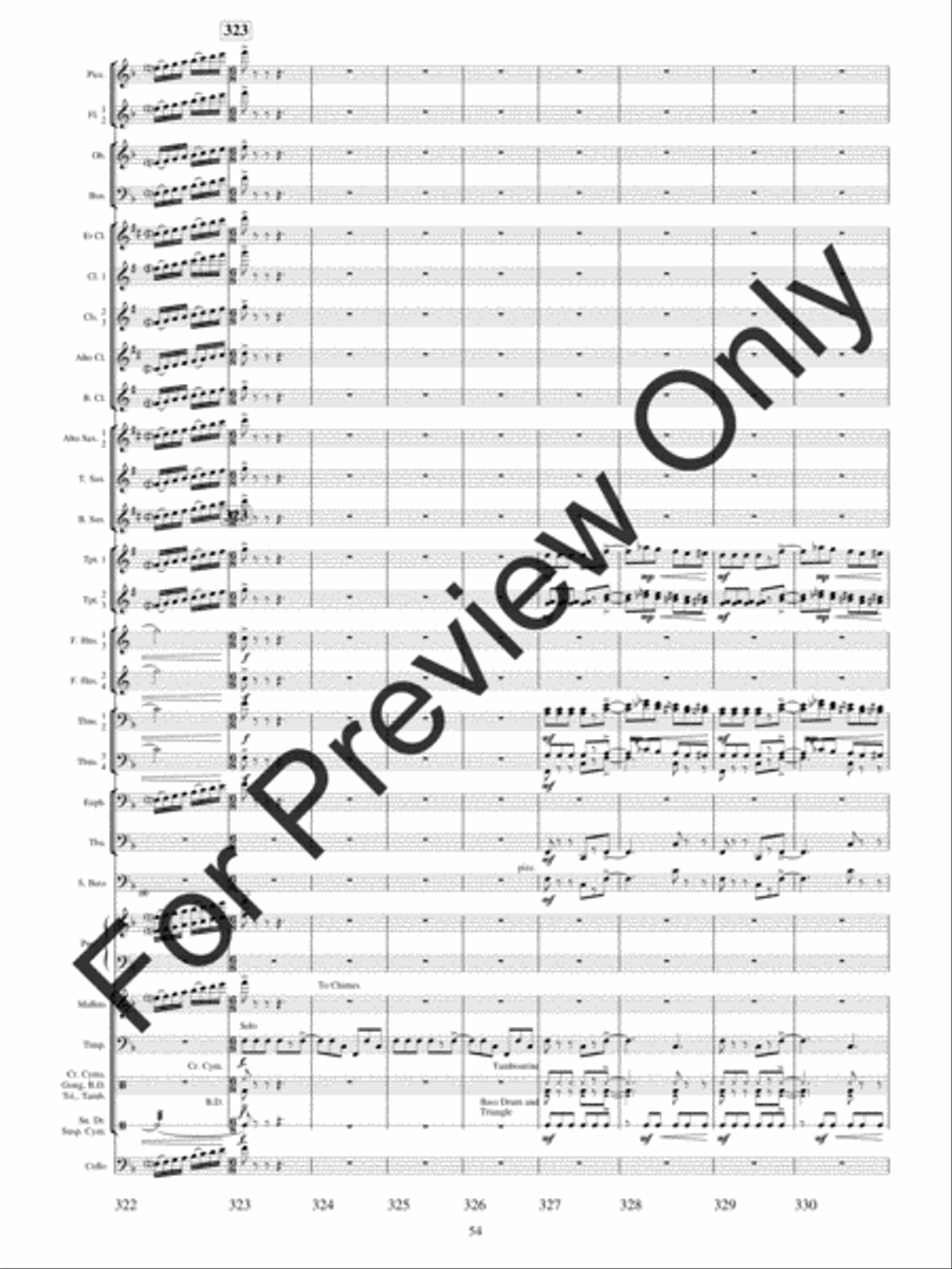 Festival Variations Concert Band scores gallery preview page 57