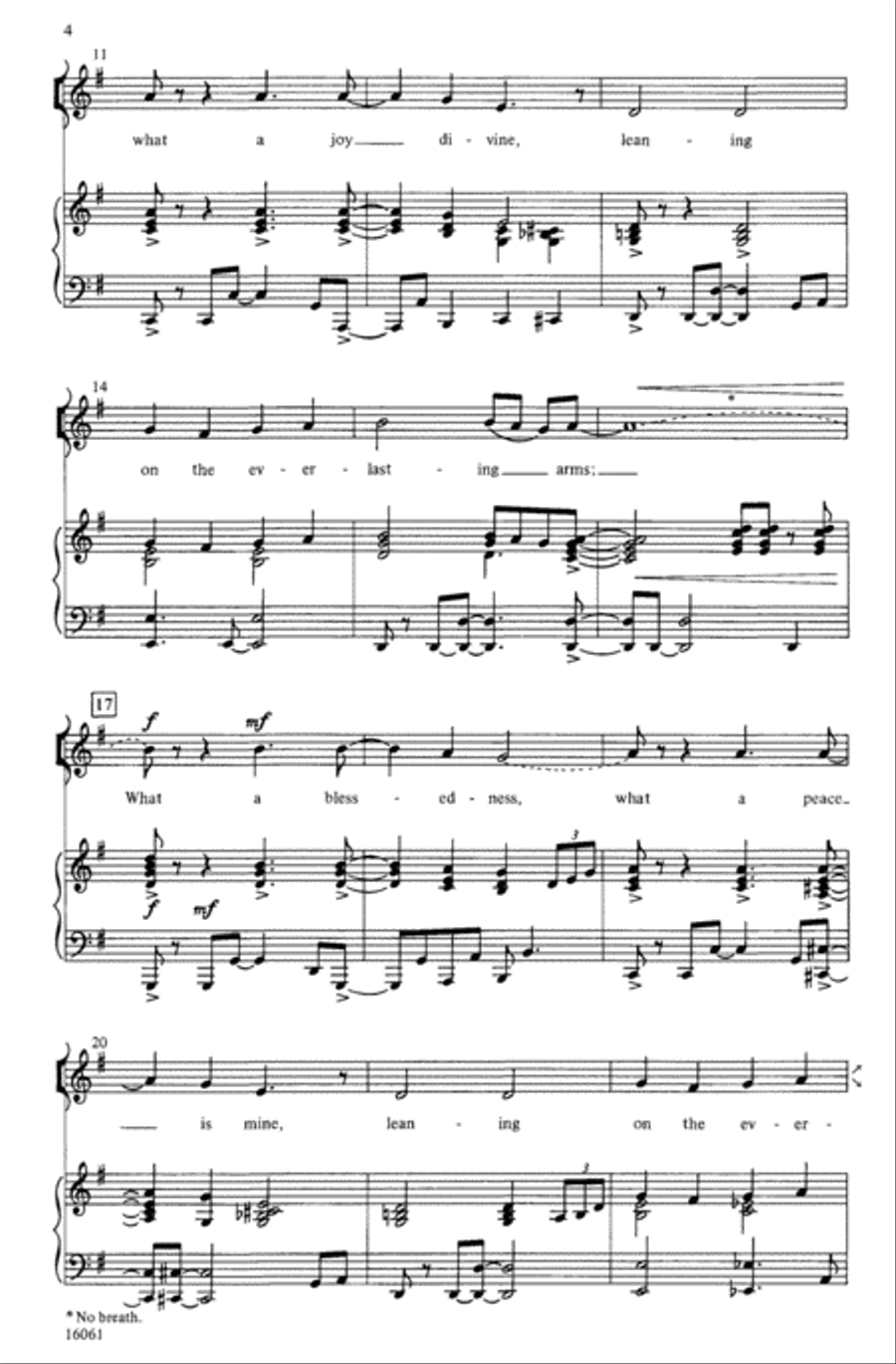 Leaning on the Everlasting Arms 4-Part scores gallery preview page 19