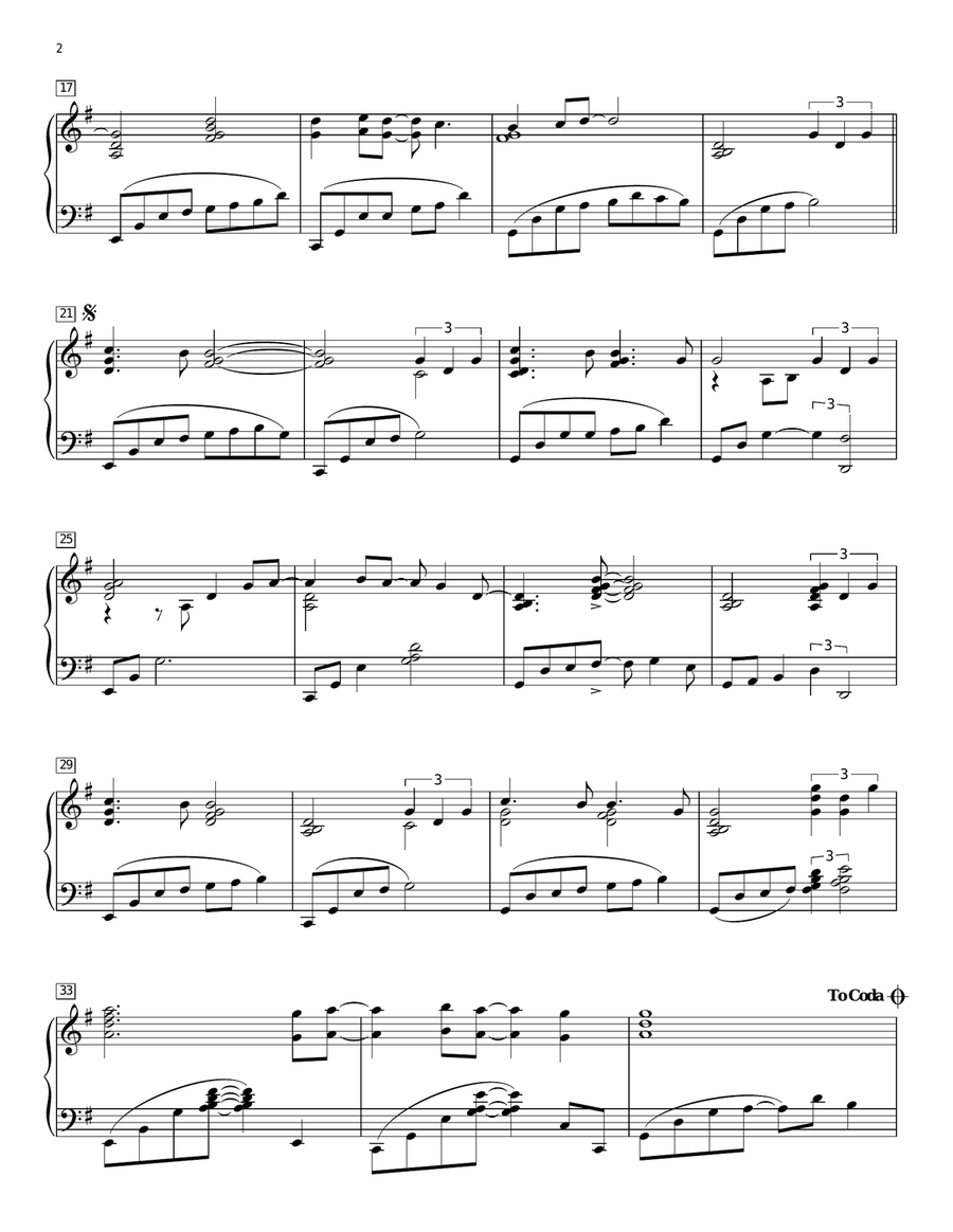 Unconditionally Piano Solo scores gallery preview page 2