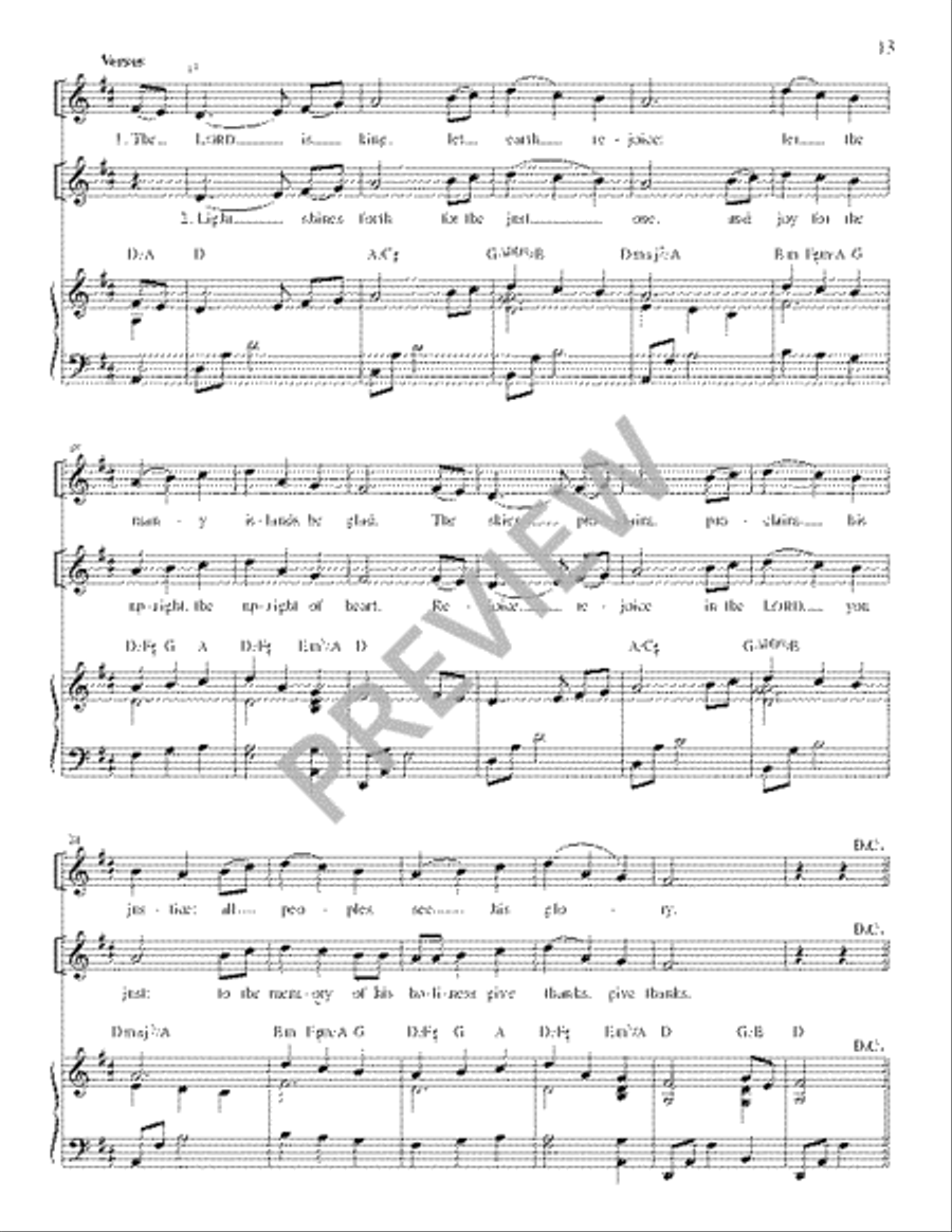 The Lyric Psalter, Solemnities, Feasts, and Other Occasions Piano scores gallery preview page 15