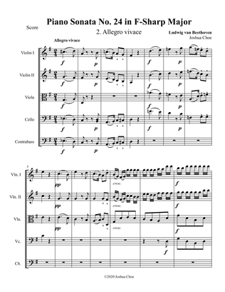 Piano Sonata No. 24, Movement 2 (in G Major)