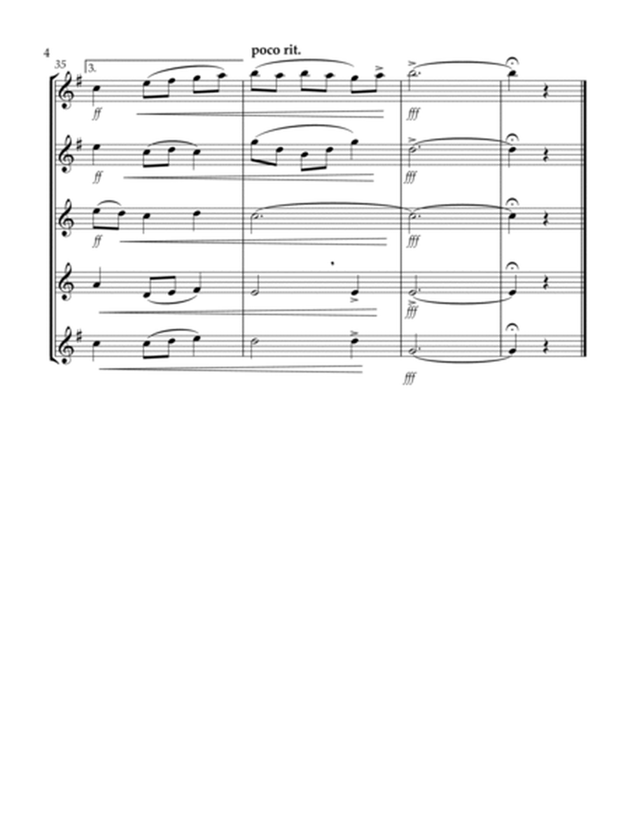 I Vow to Thee, My Country (Thaxted) (Bb) (Saxophone Quintet - 2 Alto, 2 Tenor, 1 Bari) (Tenor lead) image number null