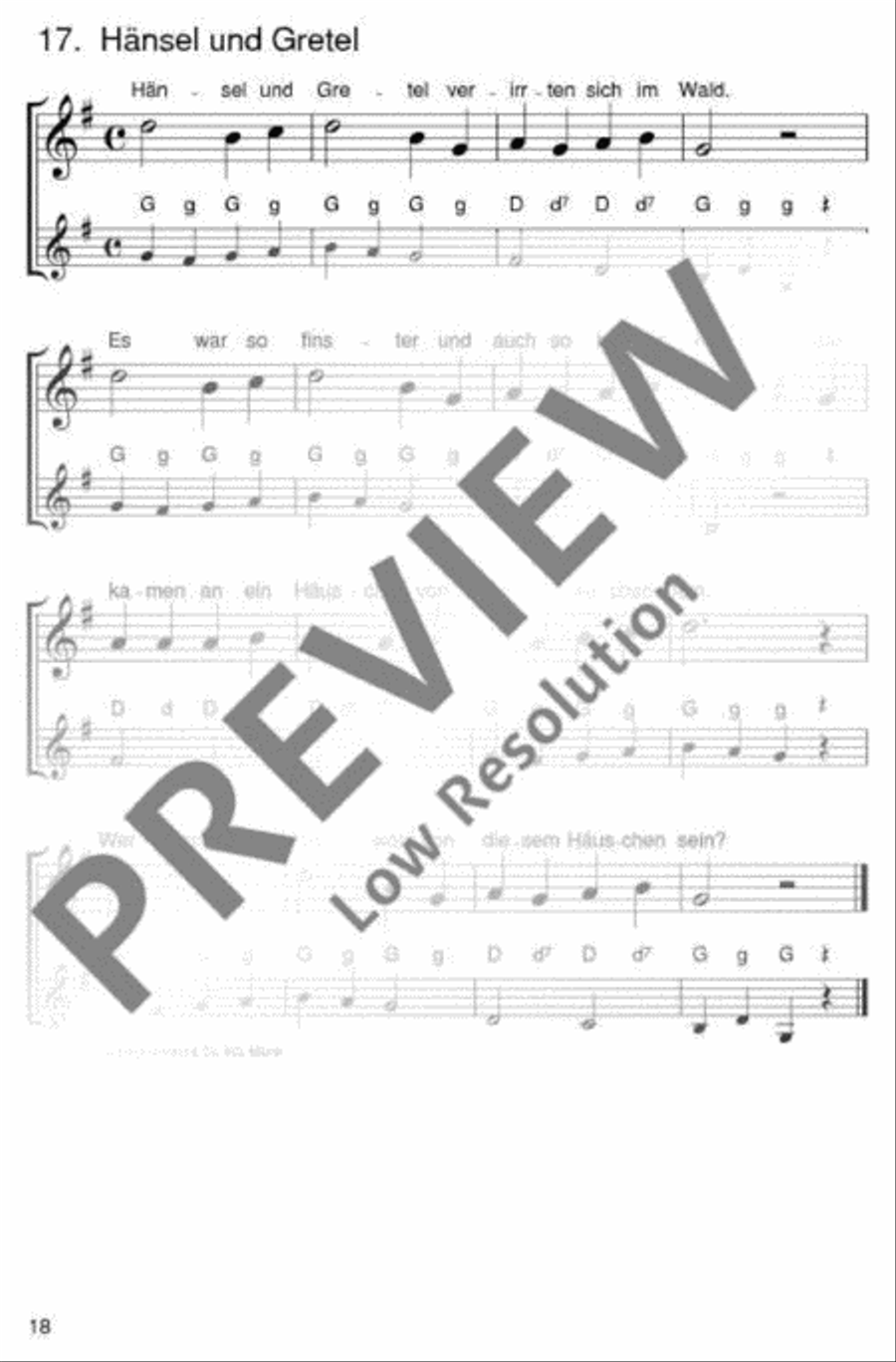 Die schönsten Volks- und Kinderlieder Accordion scores gallery preview page 19