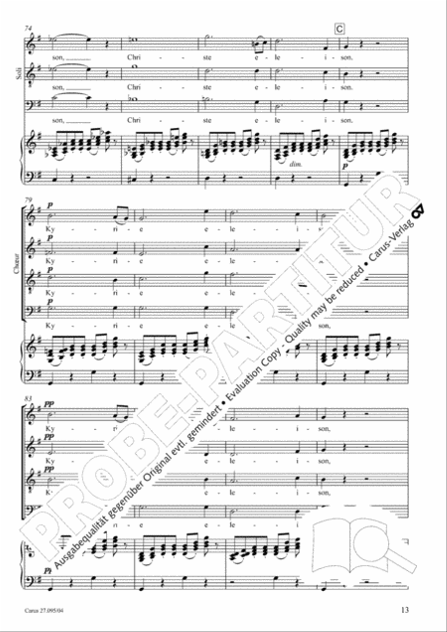 Messe solennelle de sainte Cecile STB scores gallery preview page 14