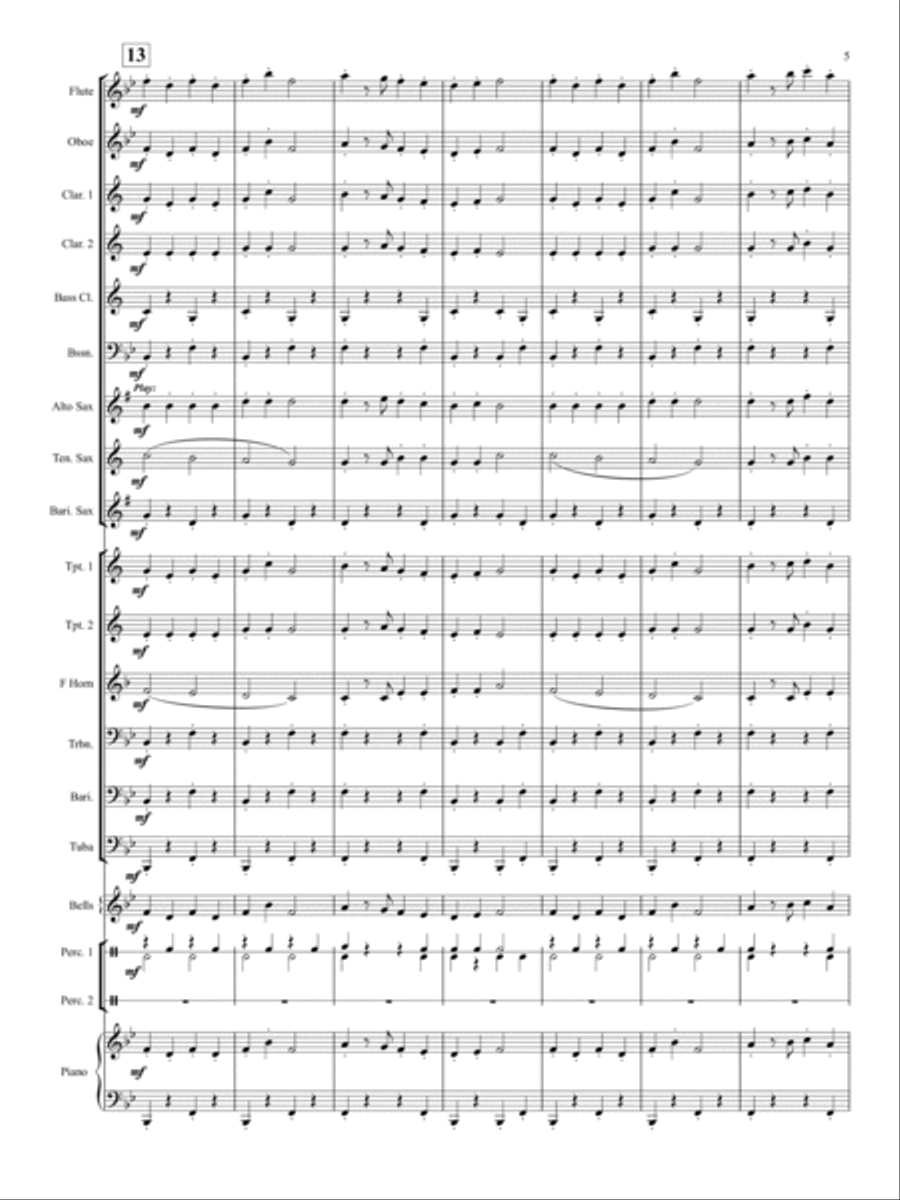 Dance of the Snowmen Dance of the Snowmen Concert Band scores gallery preview page 4