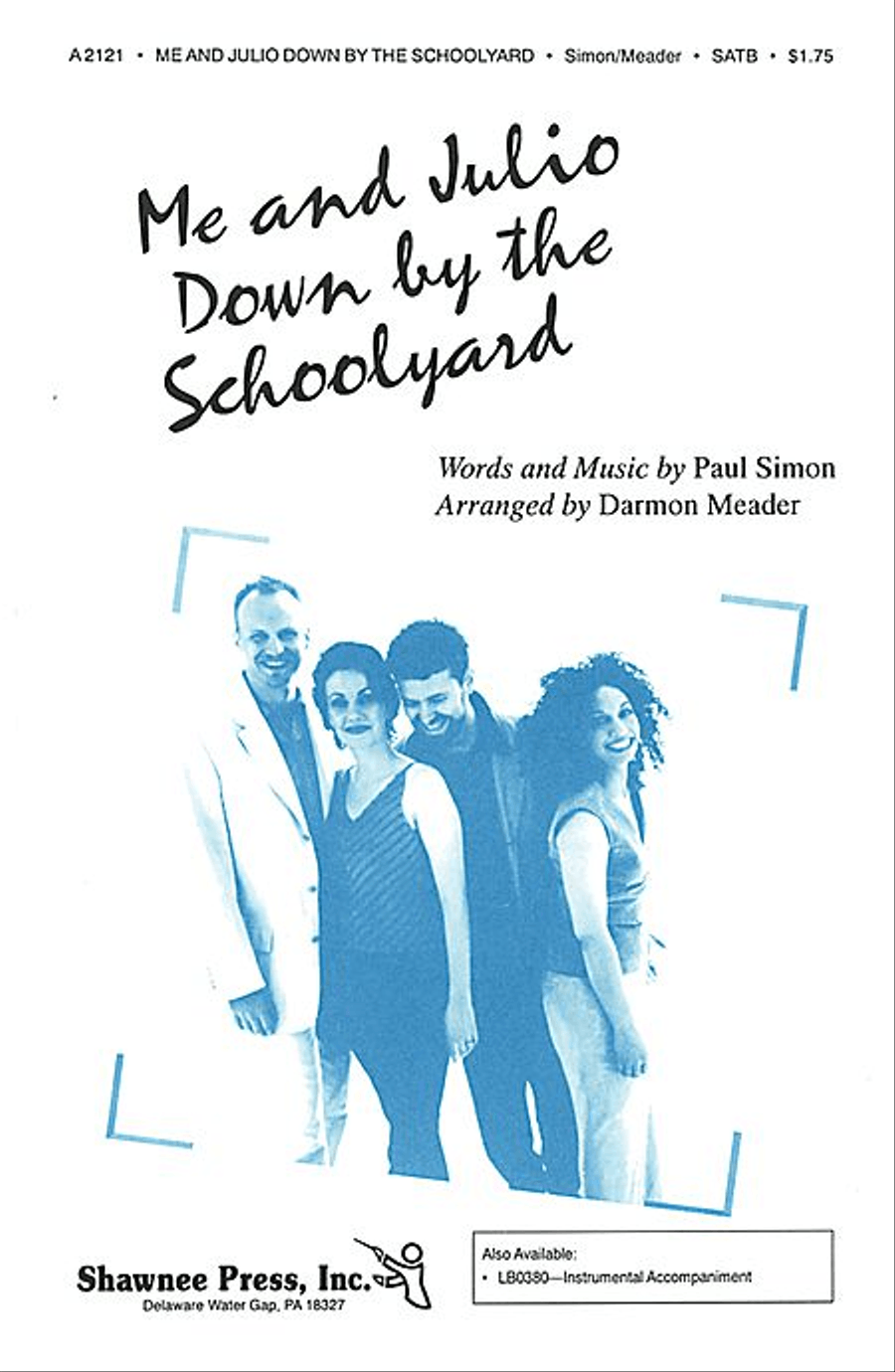 Me and Julio Down by the Schoolyard 4-Part scores gallery preview page 1