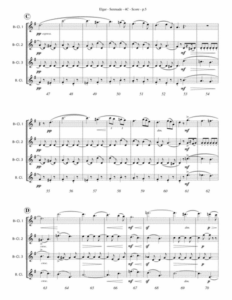 Elgar - Serenade (Clarinet Quartet)