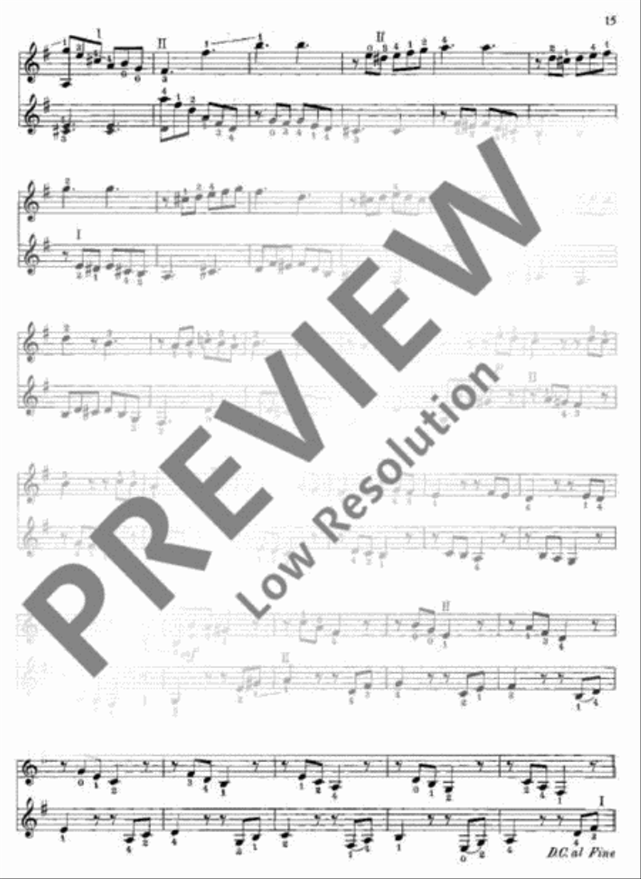 12 Duos 12 Duos Classical Guitar scores gallery preview page 16